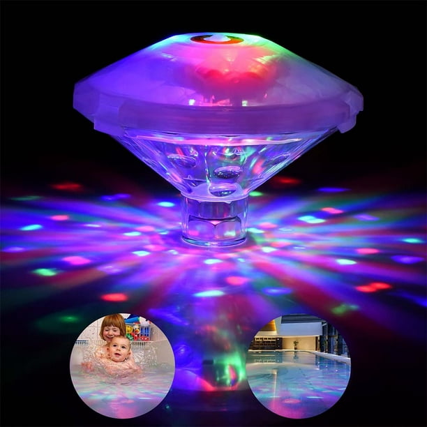 Floating Underwater RGB LED Disco Light Glow Show Swimming Pool Hot Tub Spa Lamp